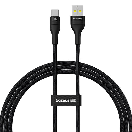 BASEUS Durable Flash 2 USB-A - USB-C cable 100W 1m - black