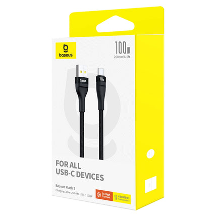 BASEUS Durable Flash 2 USB-A - USB-C cable 100W 1m - black – image 7