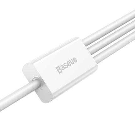 BASEUS 3in1 Cable Superior Series USB-A - USB-C / iPhone Lightning / micro USB 3.5A 0.5m - white – image 3