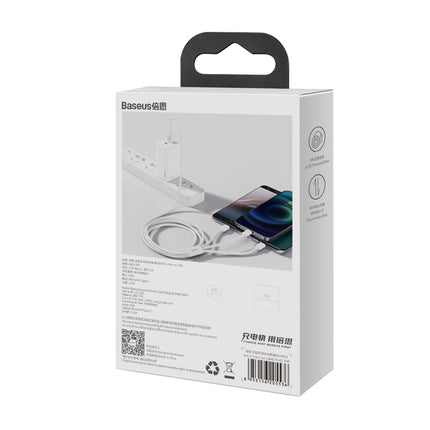 BASEUS 3in1 Cable Superior Series USB-A - USB-C / iPhone Lightning / micro USB 3.5A 0.5m - white – image 7