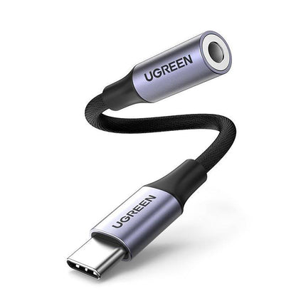UGREEN Headphone adapter mini jack 3.5 mm (female) - USB-C (male) 10 cm - gray – image 2