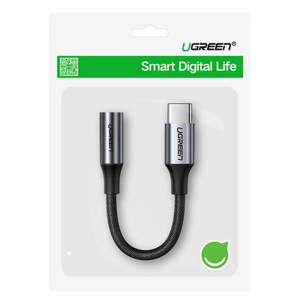 UGREEN Headphone adapter mini jack 3.5 mm (female) - USB-C (male) 10 cm - gray – image 3