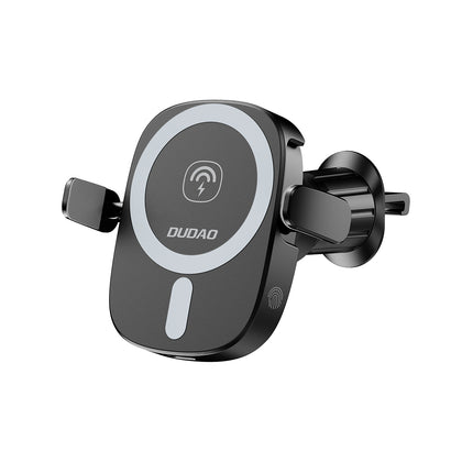 DUDAO Car phone holder with inductive charger for cockpit grille 15W - black – image 2