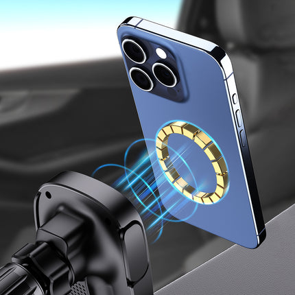 DUDAO Car phone holder with inductive charger for cockpit grille 15W - black – image 7