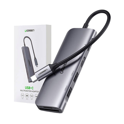 UGREEN 6in1 HUB adapter USB-C - HDMI USB-A USB-C PD SD TF reader - gray – image 10