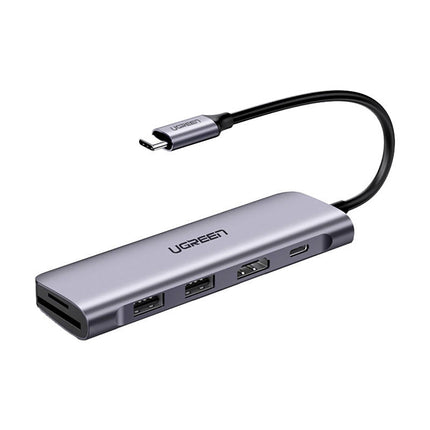 UGREEN 6in1 HUB adapter USB-C - HDMI USB-A USB-C PD SD TF reader - gray – image 9