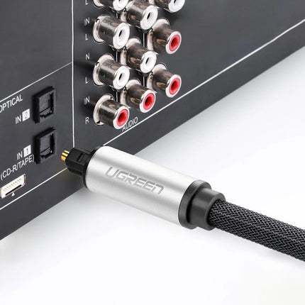 UGREEN Toslink SPDIF optical fiber audio cable 1m - gray – image 4