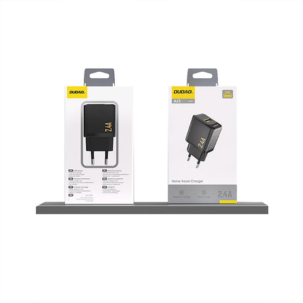 DUDAO 2.4A USB-A wall charger - black – image 3