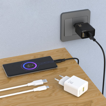 DUDAO 2.4A USB-A wall charger - white – image 3