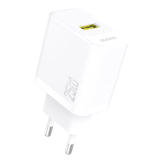 DUDAO GaN 25W USB-A wall charger - white