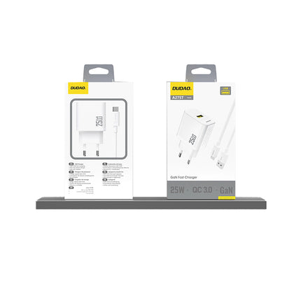DUDAO GaN 25W USB-A wall charger - white – image 4