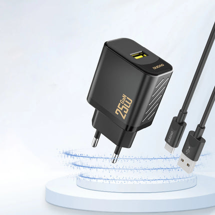DUDAO GaN 25W USB-A wall charger - black – image 2
