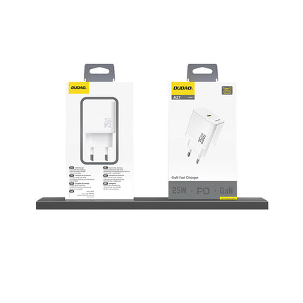 DUDAO 25W GaN USB-C wall charger - white – image 4