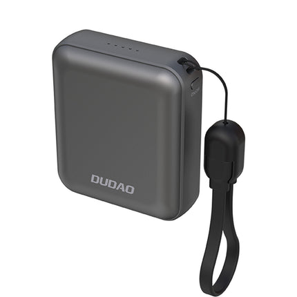 DUDAO Powerbank K22+ 10000mAh with 22.5W USB-C cable pendant - gray