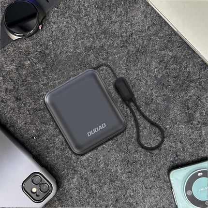 DUDAO Powerbank K22+ 10000mAh with 22.5W USB-C cable pendant - gray – image 3