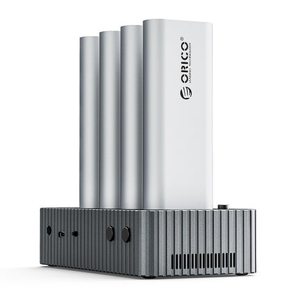 ORICO IT48N-C docking station with cloning function for 4 M.2 NVME drives - gray