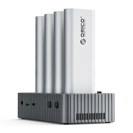 ORICO IT48N-C docking station with cloning function for 4 M.2 NVME drives - gray