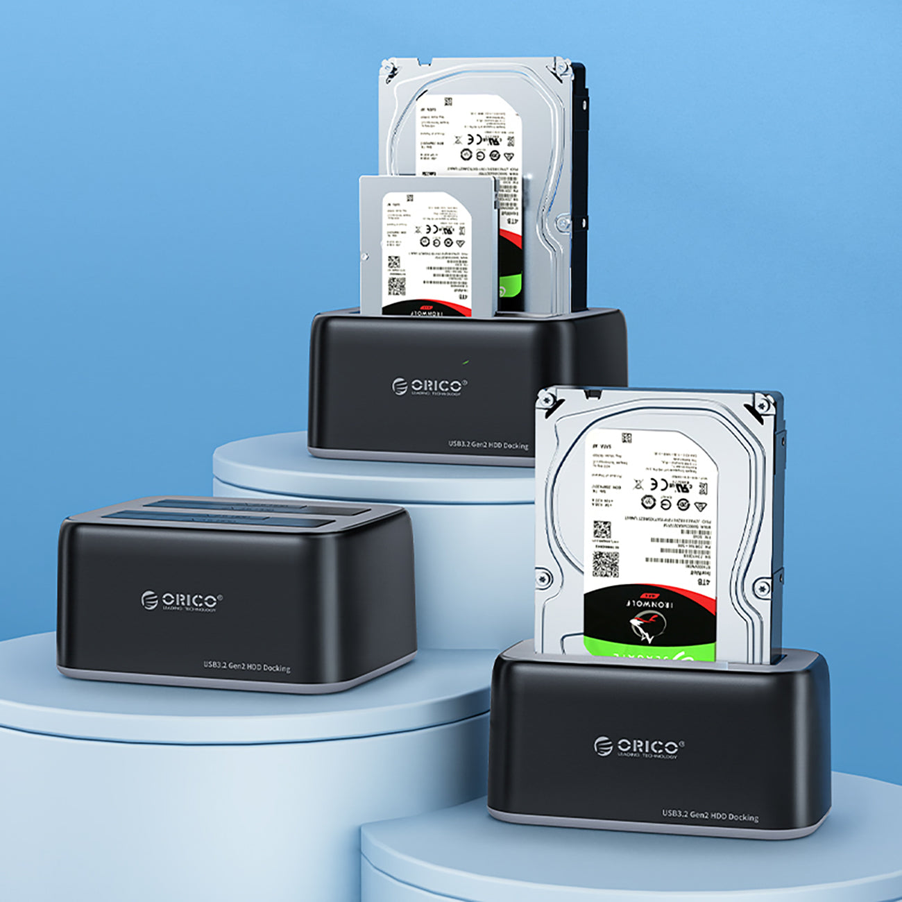 ORICO 6819C3 docking station for 2.5'' / 3.5'' SATA HDD / SSD - black – image 3