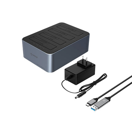 ORICO 6646C3-C docking station with offline cloning for 4 2.5'' / 3.5'' SATA HDD / SSD drives - gray – image 2