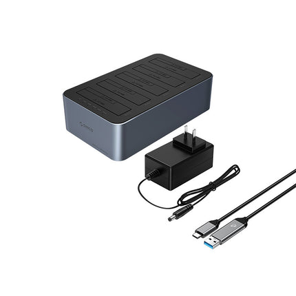 ORICO 6656C3-C docking station with offline cloning for 5 2.5'' / 3.5'' SATA HDD / SSD drives - gray – image 2