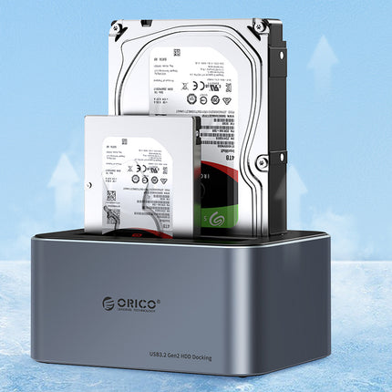 ORICO 6656C3-C docking station with offline cloning for 5 2.5'' / 3.5'' SATA HDD / SSD drives - gray – image 3