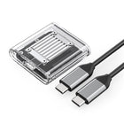 ORICO Pocket housing for TC20-M2-10G M.2 NVME USB-C drive - transparent