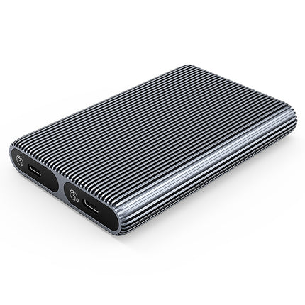 ORICO Pocket case AM2C3-2SN for two M.2 SATA+NVME USB-C 10Gb/s drives - gray – image 2