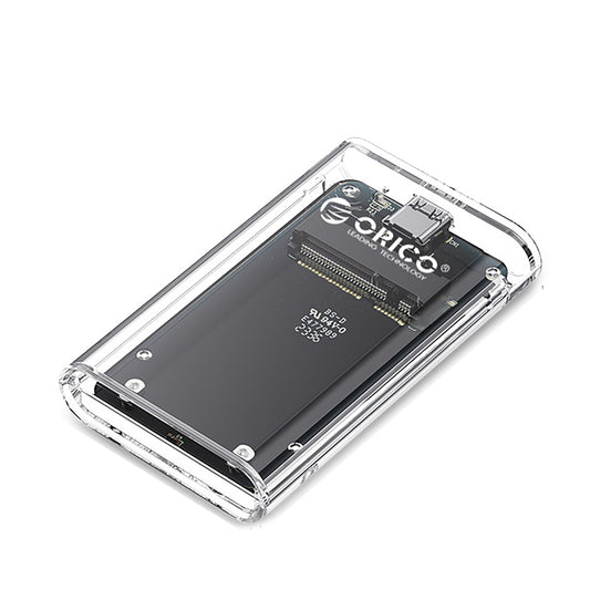 ORICO Pocket housing for TC10-MS MSATA USB-C 5Gb/s drive - transparent