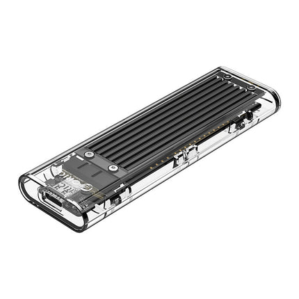 ORICO Pocket case for TCM2-C3 M.2 NVME drive for USB-C 10Gb/s - black and transparent