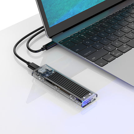 ORICO Pocket case for TCM2-C3 M.2 NVME drive for USB-C 10Gb/s - black and transparent – image 3