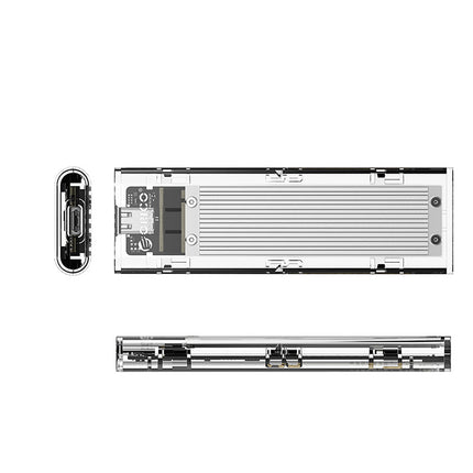 ORICO Pocket enclosure for TCM2-C3 M.2 NVME drive for USB-C 10Gb/s - gray-transparent – image 2