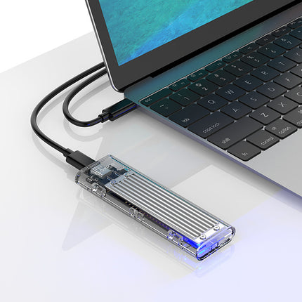 ORICO Pocket enclosure for TCM2-C3 M.2 NVME drive for USB-C 10Gb/s - gray-transparent – image 3