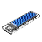 ORICO Pocket enclosure for TCM2-C3 M.2 NVME disk for USB-C 10Gb/s - blue-transparent