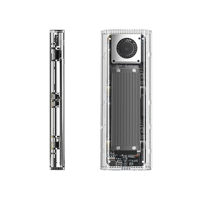 ORICO Pocket drive enclosure TCM2-G20 M.2 NVME USB-C 3.2 20Gb/s - silver-transparent – image 3