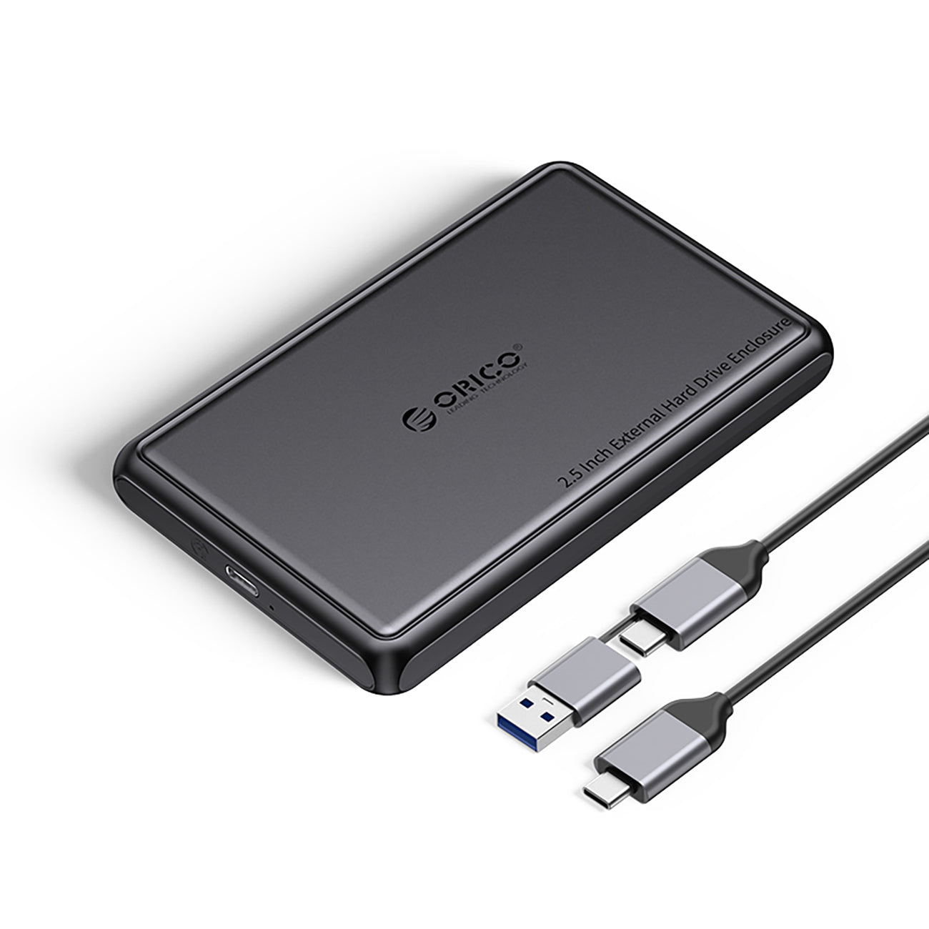 ORICO Pocket drive enclosure DDL25-C3 2.5'' HDD / SSD USB-C 5Gb/s - black