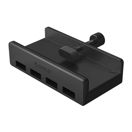 ORICO Hub splitter MH4PU with a clamp for a 4x USB-A monitor desk - black