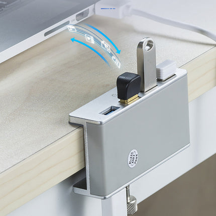 ORICO Hub splitter MH4PU with a clamp for a 4x USB-A monitor desk - silver – image 5