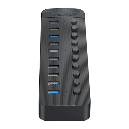 ORICO CT2U3-7AB hub with 7x USB-A switches - black – image 7
