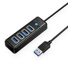 ORICO PW4U-U3 USB-A hub splitter - 4x USB-A - black