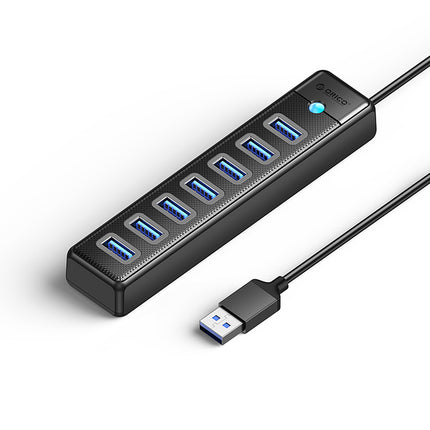 ORICO Hub splitter PW7U-U3 7x USB-A USB-C 5V 3A 1m - black