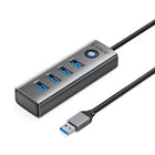 ORICO Hub adapter splitter PDD4U-U3 4x USB-A - gray
