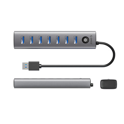 ORICO Hub CL7U-U3 splitter 7x USB-A USB-C 5V 3A 1m - gray – image 2