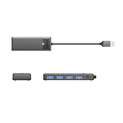 ORICO PAPW4A-C3 hub, 4x USB-A splitter - black – image 2