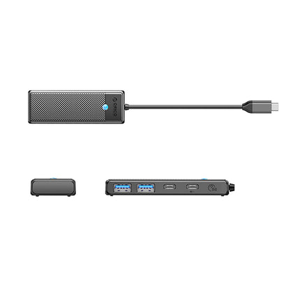 ORICO PAPW2AC-C3 hub USB-C to USB-A USB-C splitter - black – image 2