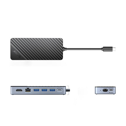 ORICO Hub docking station OM28PR-G2 with M.2 drive bay USB-C - USB-A USB-C HDMI Ethernet - black – image 2