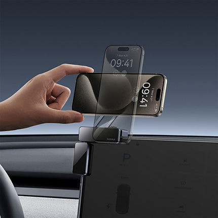 BASEUS Magnetic car phone holder mounted on the display - gray – image 10