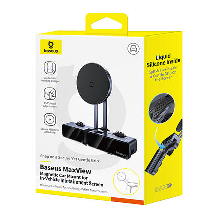 BASEUS Magnetic car phone holder mounted on the display - gray – image 7