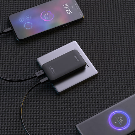 DUDAO Ultra-thin GaN 65W USB-A USB-C PD Travel Charger EU/US - Black – image 4