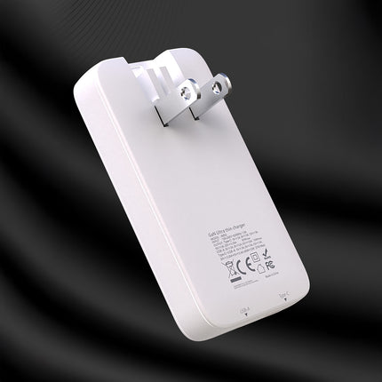DUDAO Ultra-thin GaN 65W USB-A USB-C PD EU/US Travel Charger - White – image 2