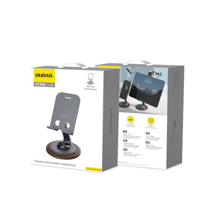 DUDAO 360 degree metal phone stand stand - gray – image 2